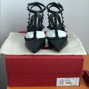 Valentino Garavani Rockstud Ankle Strap 100mm